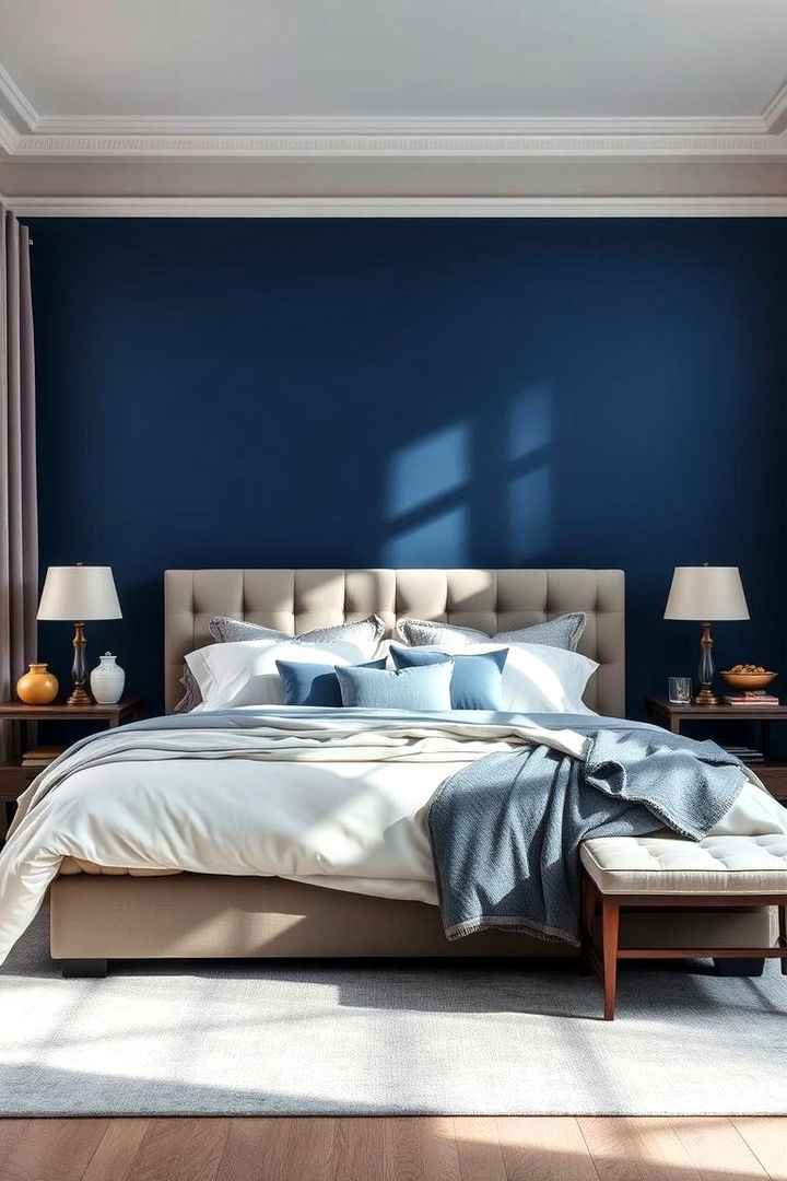 Serene Sapphire Retreat - 22 Moody Blue Bedroom Ideas