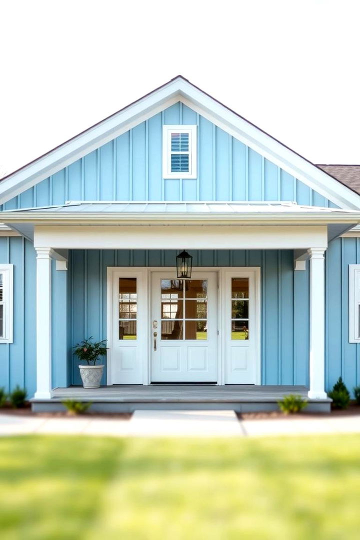 Serene Sky Blue Calm - 22 Board and Batten Siding Colors