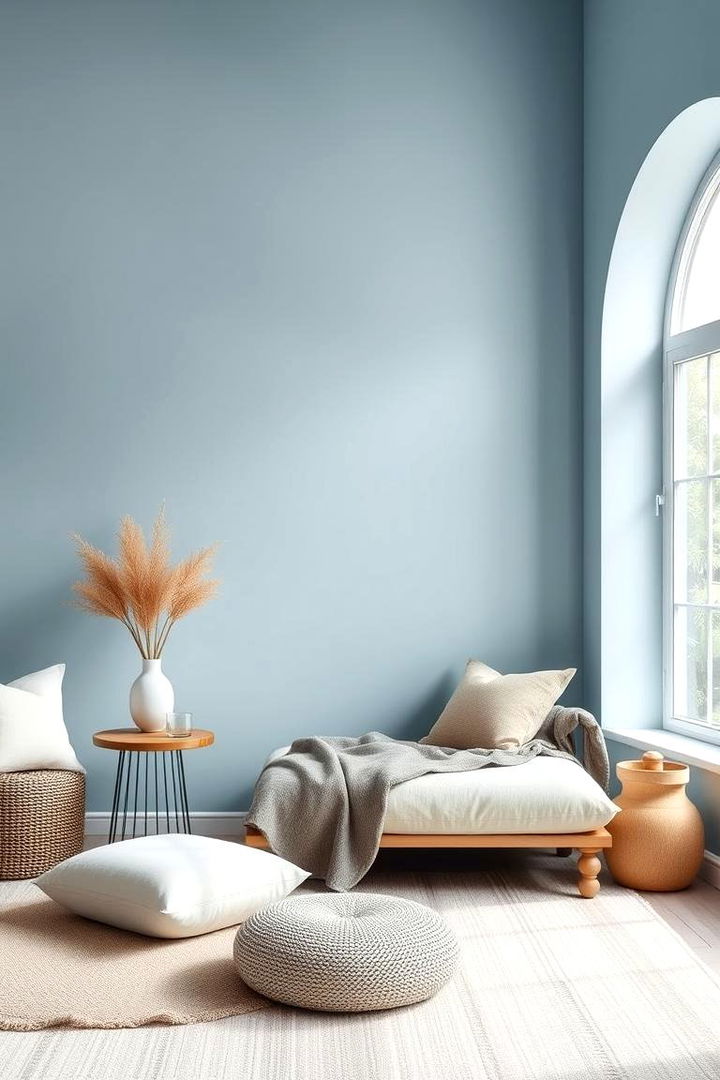 Serene Sky Blue Retreat - 22 Blue Accent Wall Ideas