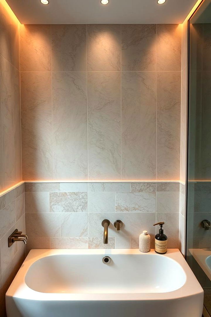 Serene Spa Ambience - 22 Half-wall Tile Bathroom Ideas