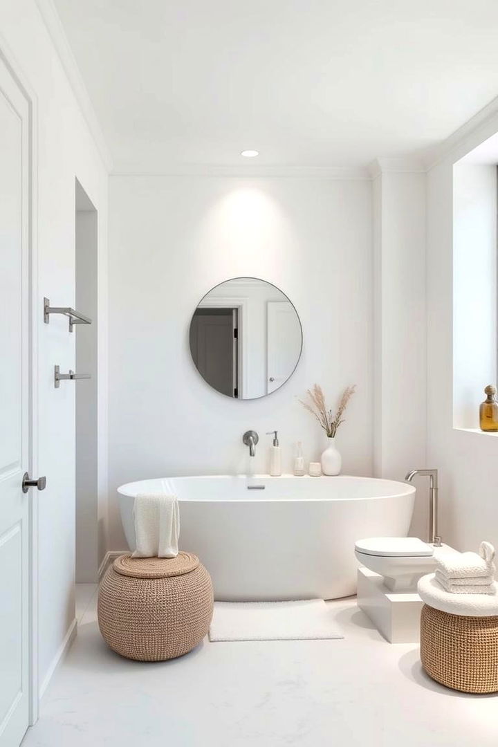 Serene Spa Vibes - 22 Small White Bathroom Ideas