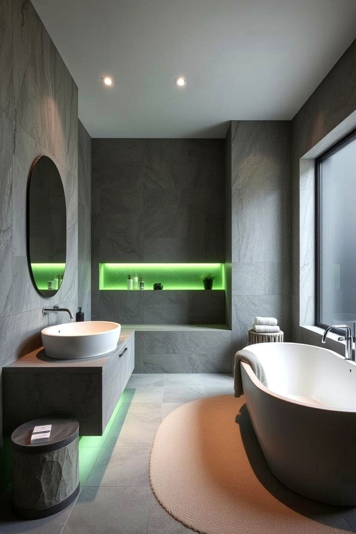 Serene Spa like Ambiance - 22 Green and Grey Bathroom Ideas