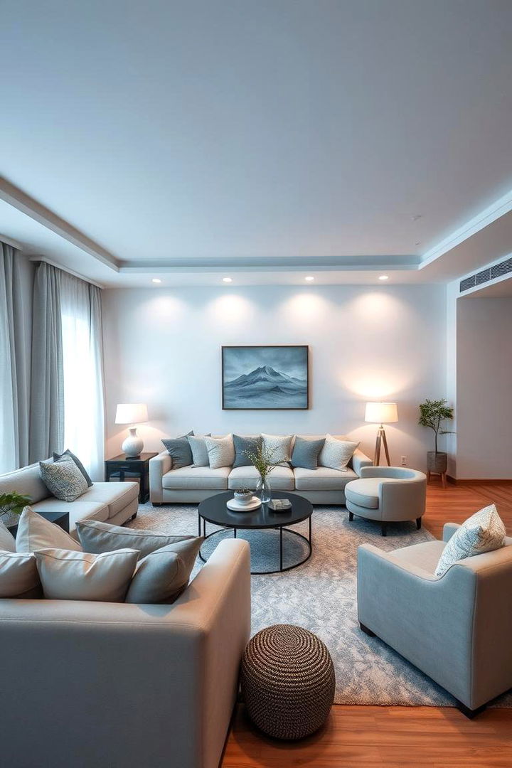 Serene Subdued Elegance - 22 Blue and Grey Living Room Ideas