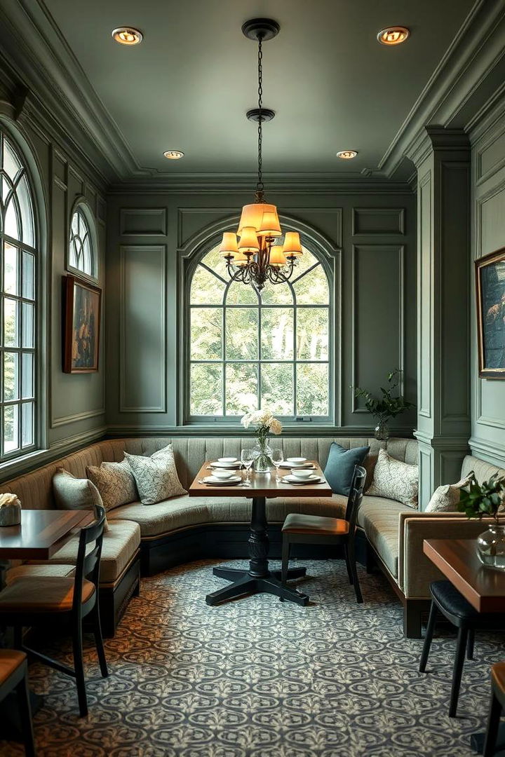 Serene Tea Room - 22 Green Dining Room Ideas