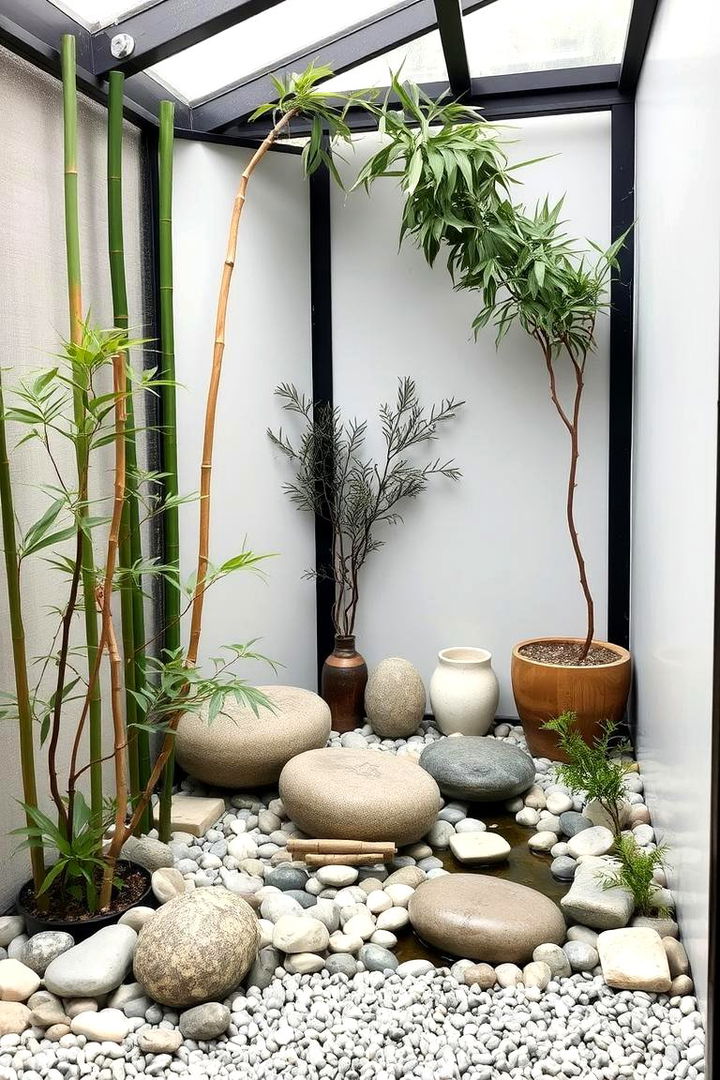 Serene Zen Corner - 22 Corner Greenhouse Ideas