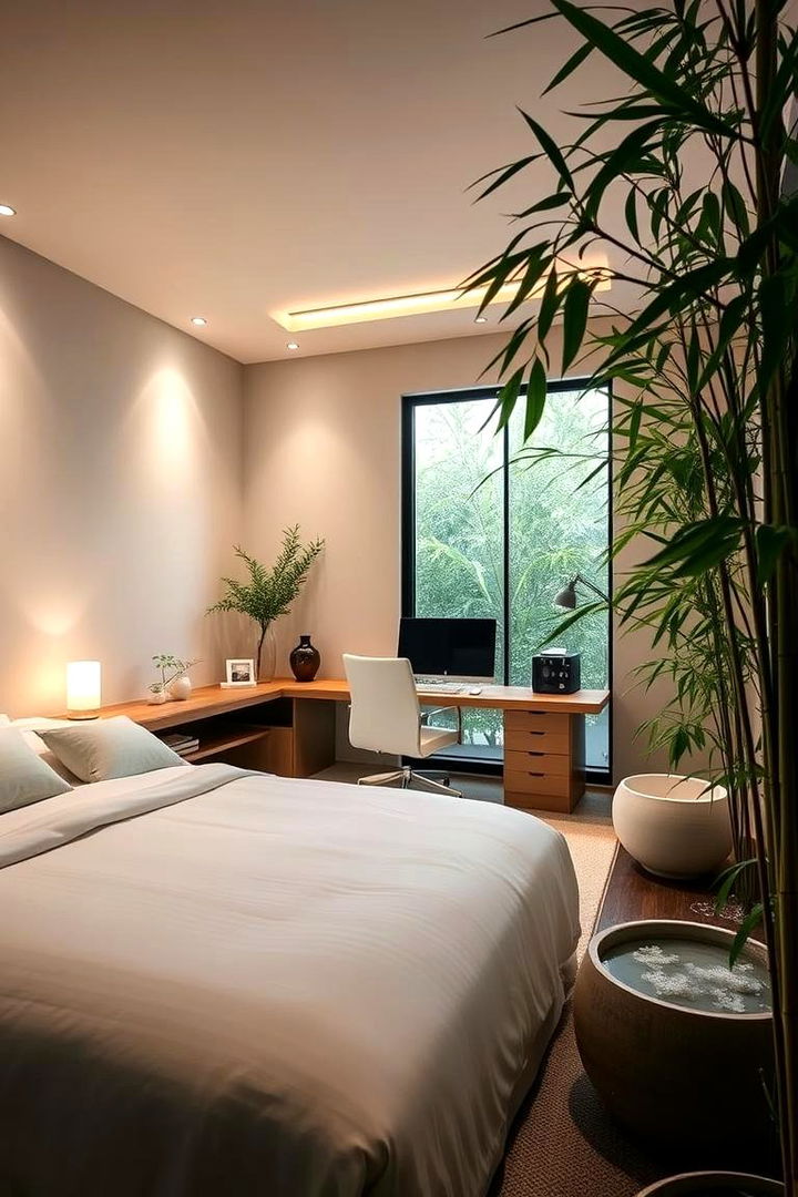 Serene Zen Offices - 22 Bedroom Office Ideas