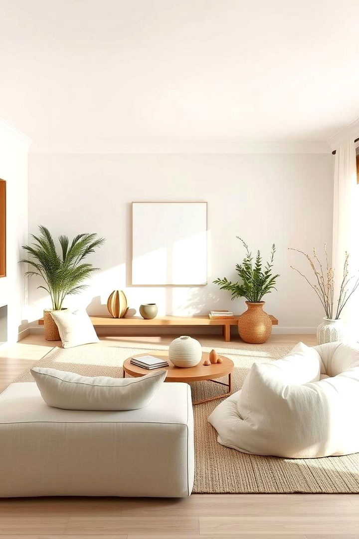 Serene Zen Retreat - 22 Cream Living Room Ideas