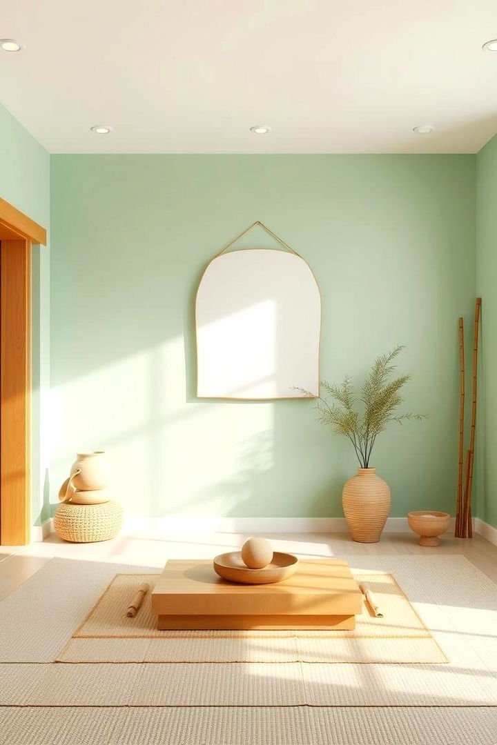 Serene Zen Space - 22 Light Green Bedroom Ideas
