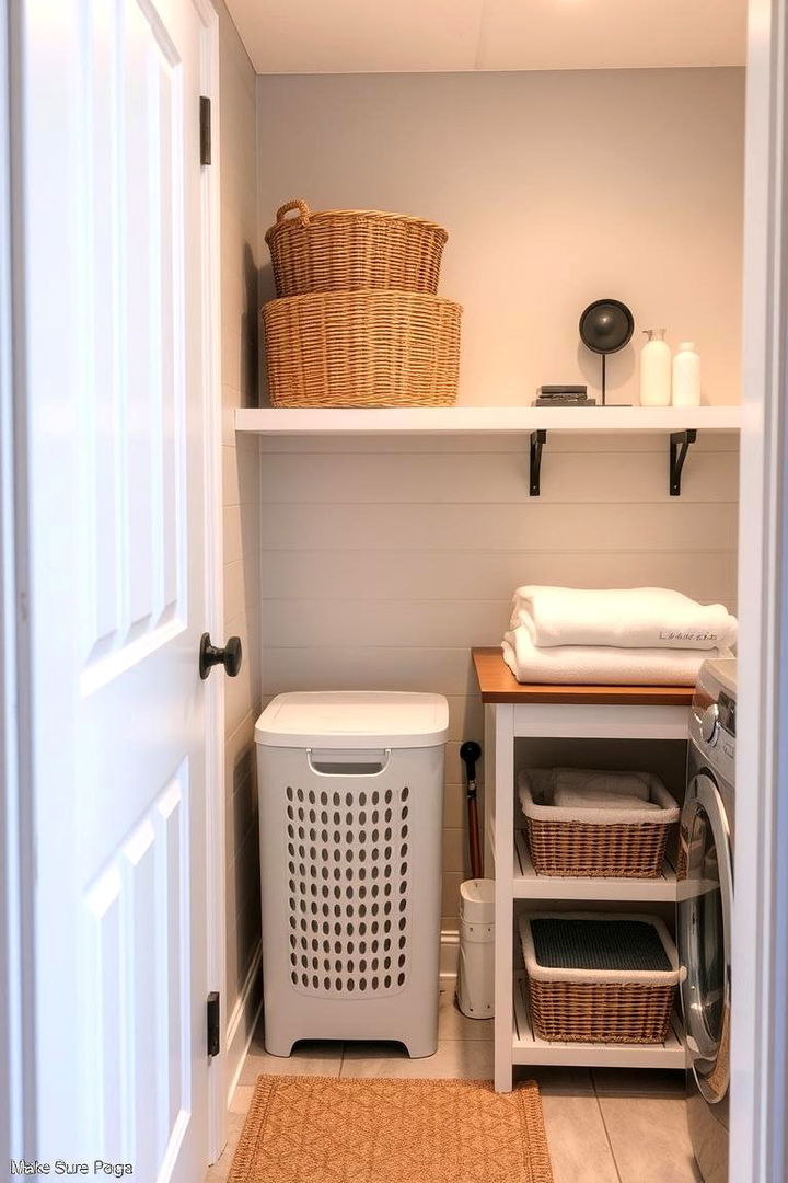 Set Up a Laundry Nook - 22 Bathroom Organization Ideas