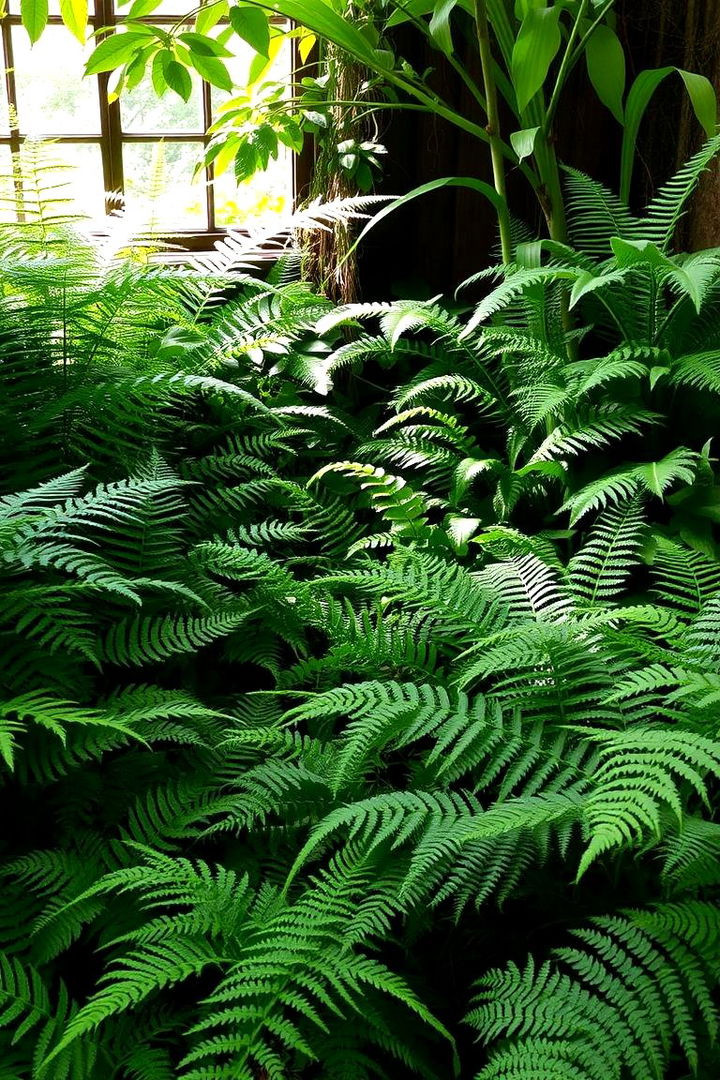 Shade Loving Fern Garden - 22 Corner Garden Ideas