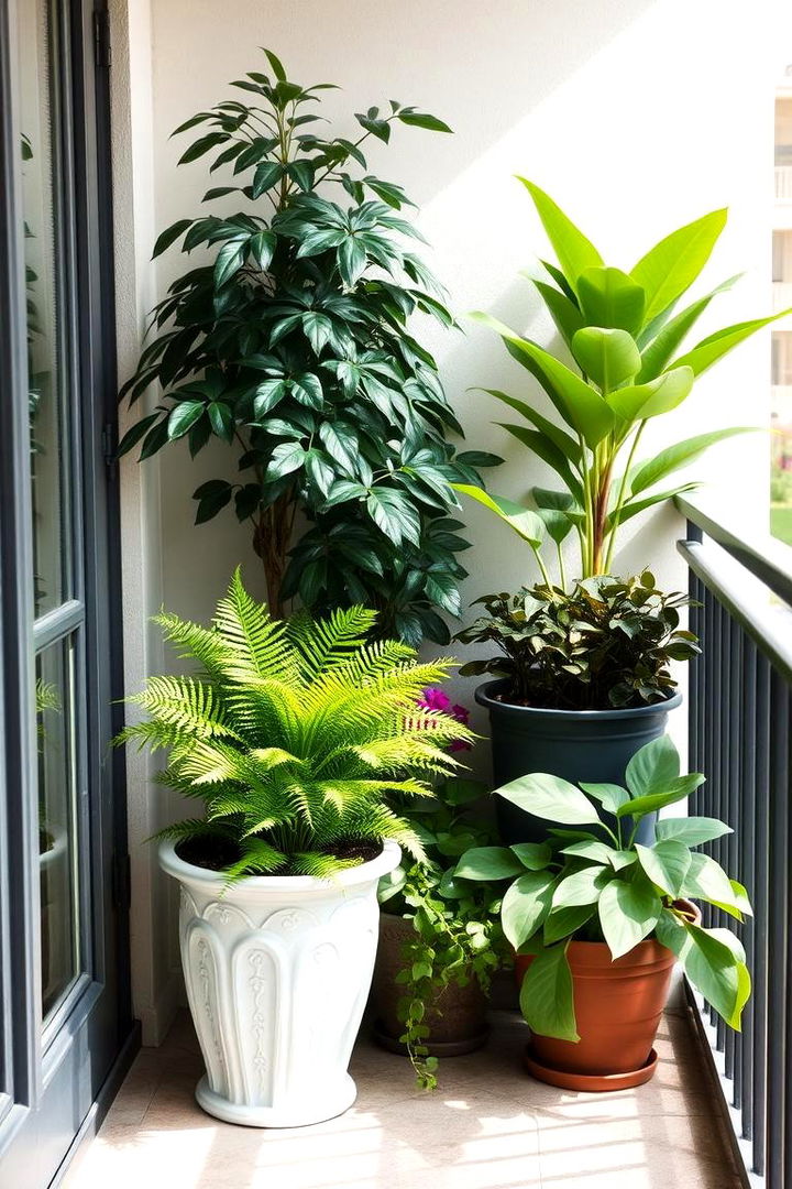 Shade Loving Plant Corner - 22 Green Balcony Ideas