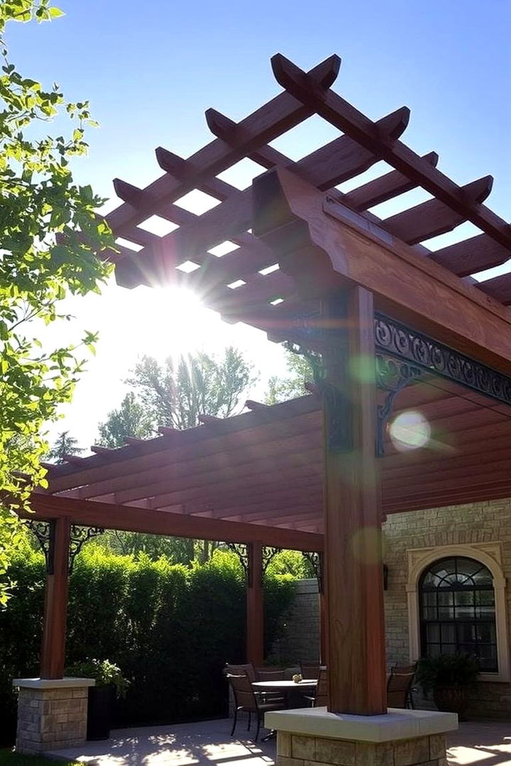 Shaded Pergola Retreats - 22 spanish style patio ideas