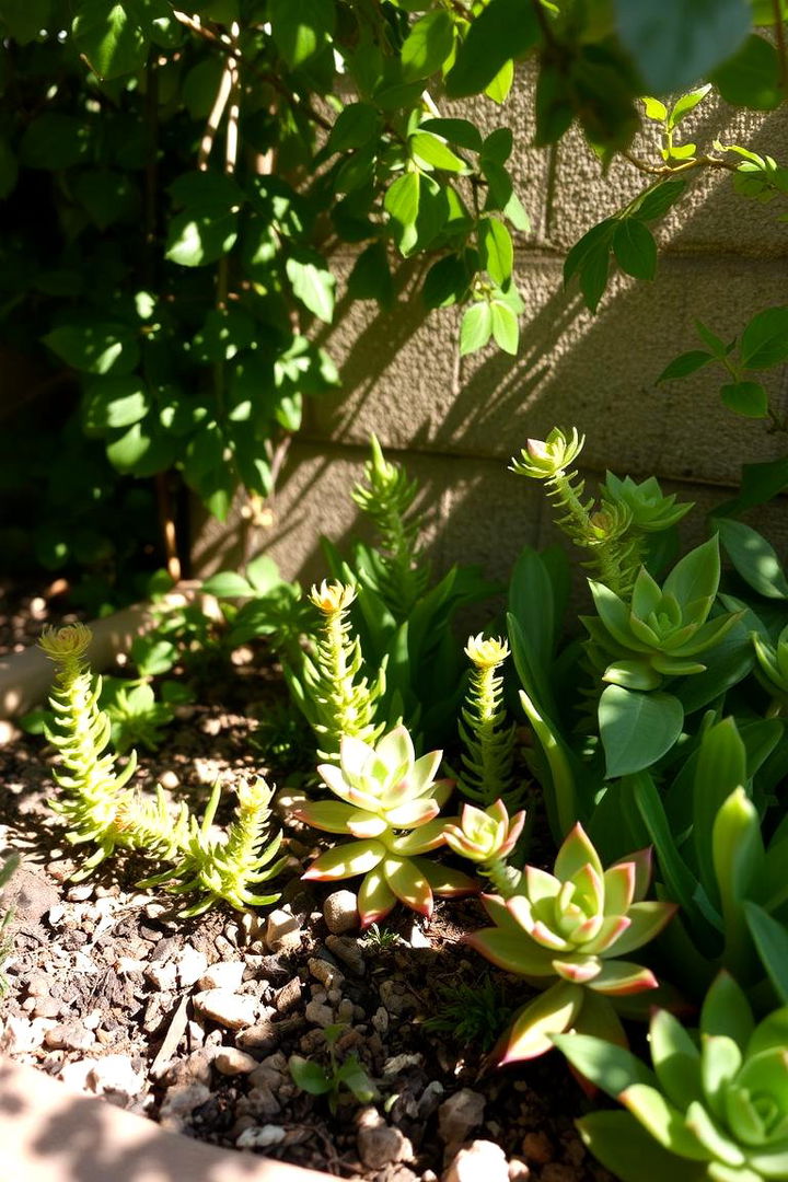 Shaded Succulent Corners - 22 Succulent Garden Ideas