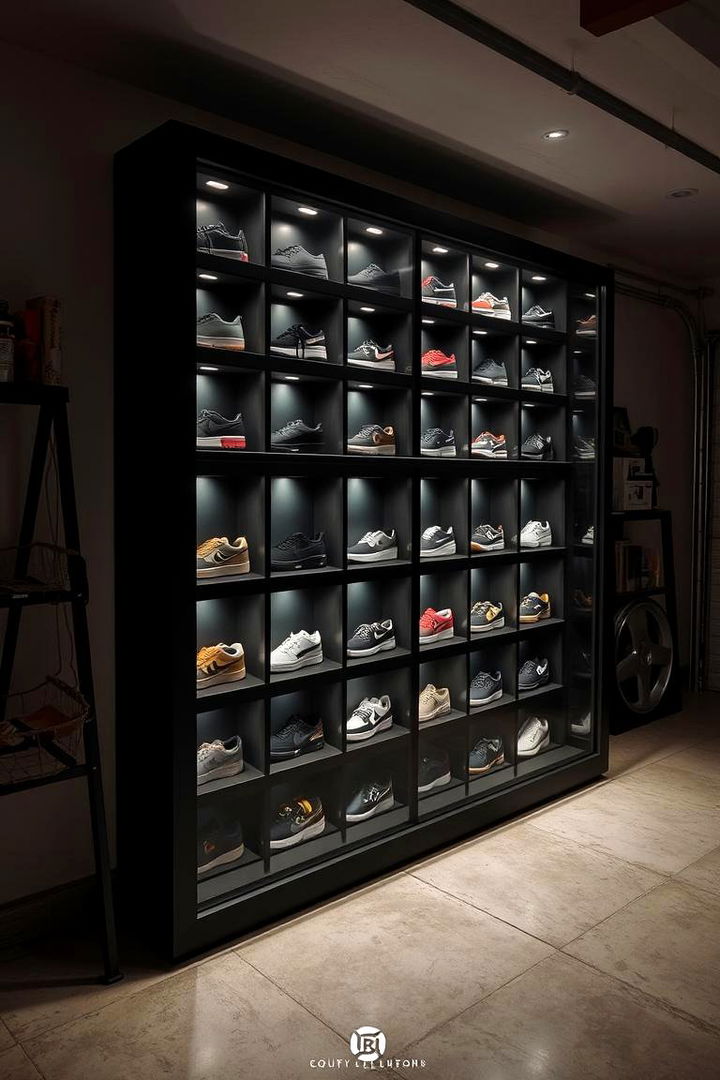Shadow Box Displays - 22 Garage Shoe Storage Ideas