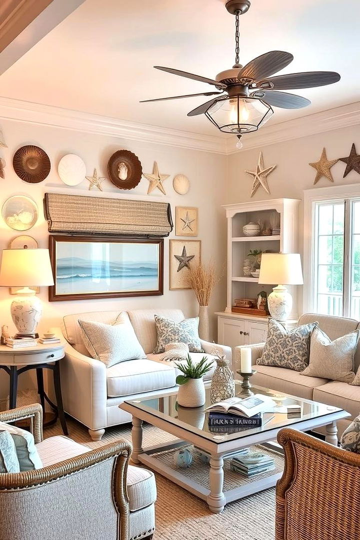 Shell Inspired Accents and Decor - 22 Beach Themed Bedroom Ideas
