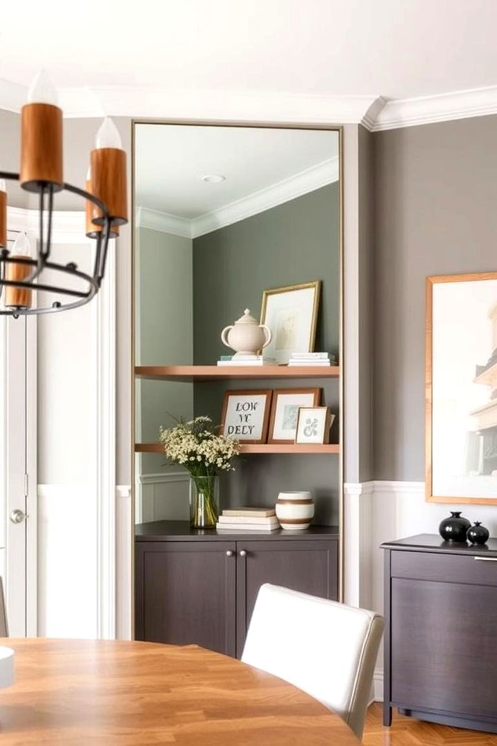 Shelved Functionality - 22 Dining Room Mirror Ideas