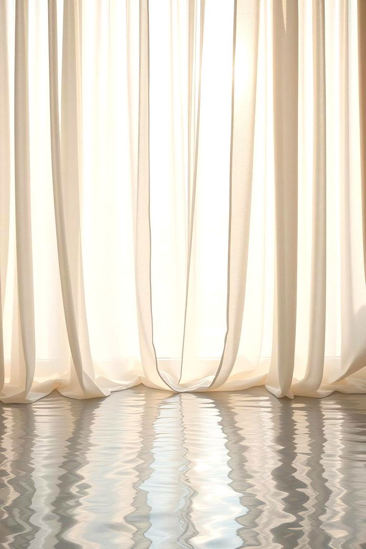 Shimmering Curtains and Drapes - 22 Mermaid Bedroom Ideas