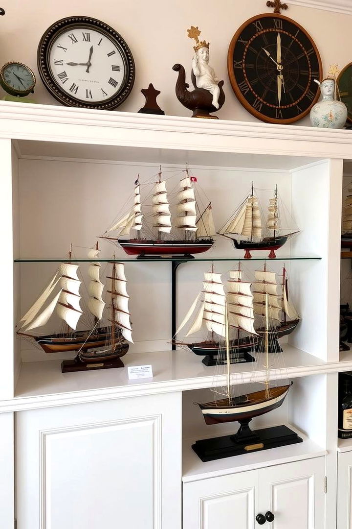 Ship Model Displays - 22 Nautical Decor Ideas