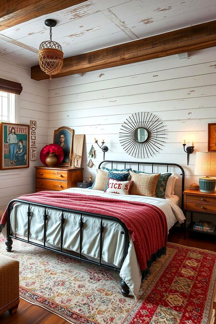 Shiplap Bedroom Ideas with Mixed Materials - 22 Shiplap Bedroom Ideas