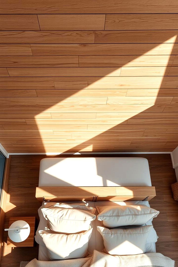 Shiplap Ceiling Detailing - 22 Shiplap Bedroom Ideas