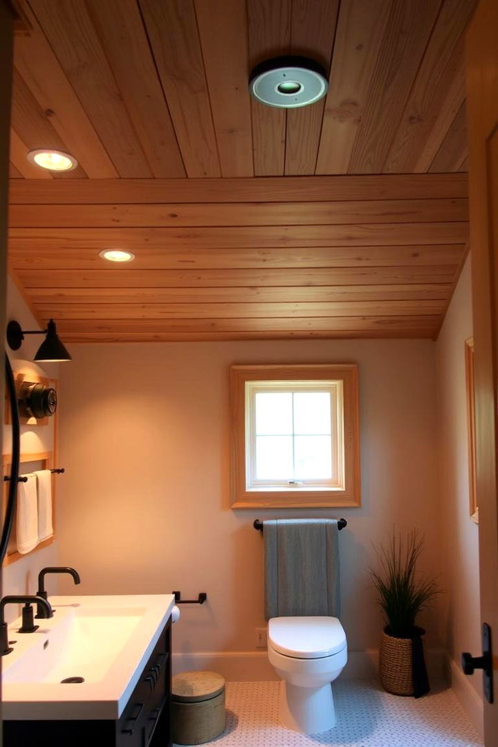 Shiplap Ceilings Enhancing Interior Warmth - 22 shiplap bathroom ideas