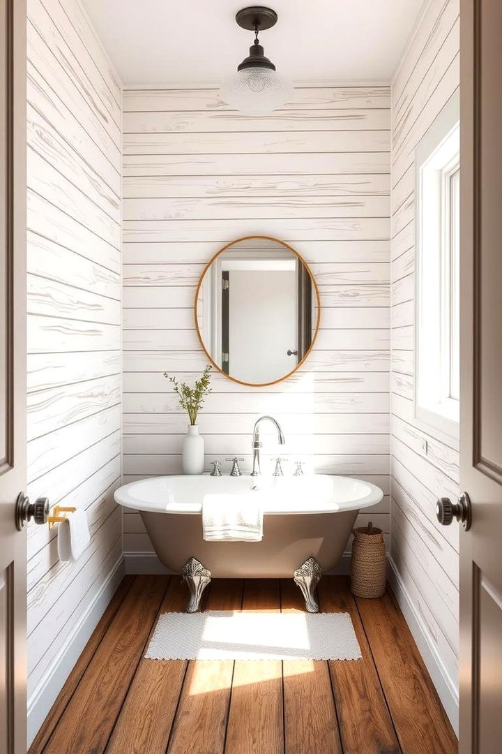 Shiplap Wall Treatments - 22 Farmhouse Bathroom Ideas