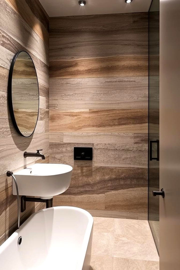 Shiplap with Textured Finishes for Visual Interest - 22 shiplap bathroom ideas