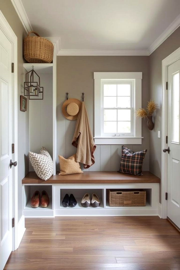 Shoe Racks with Built In Seating - 22 Mudroom Storage Ideas