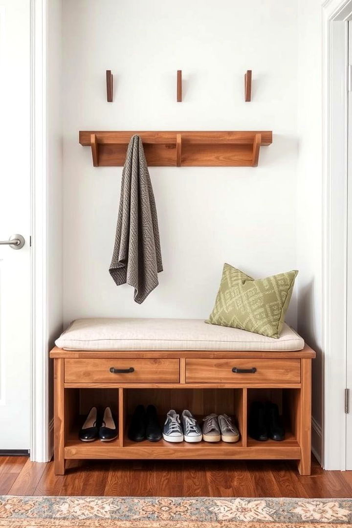 Shoe Storage Bench - 22 Entryway Storage Ideas