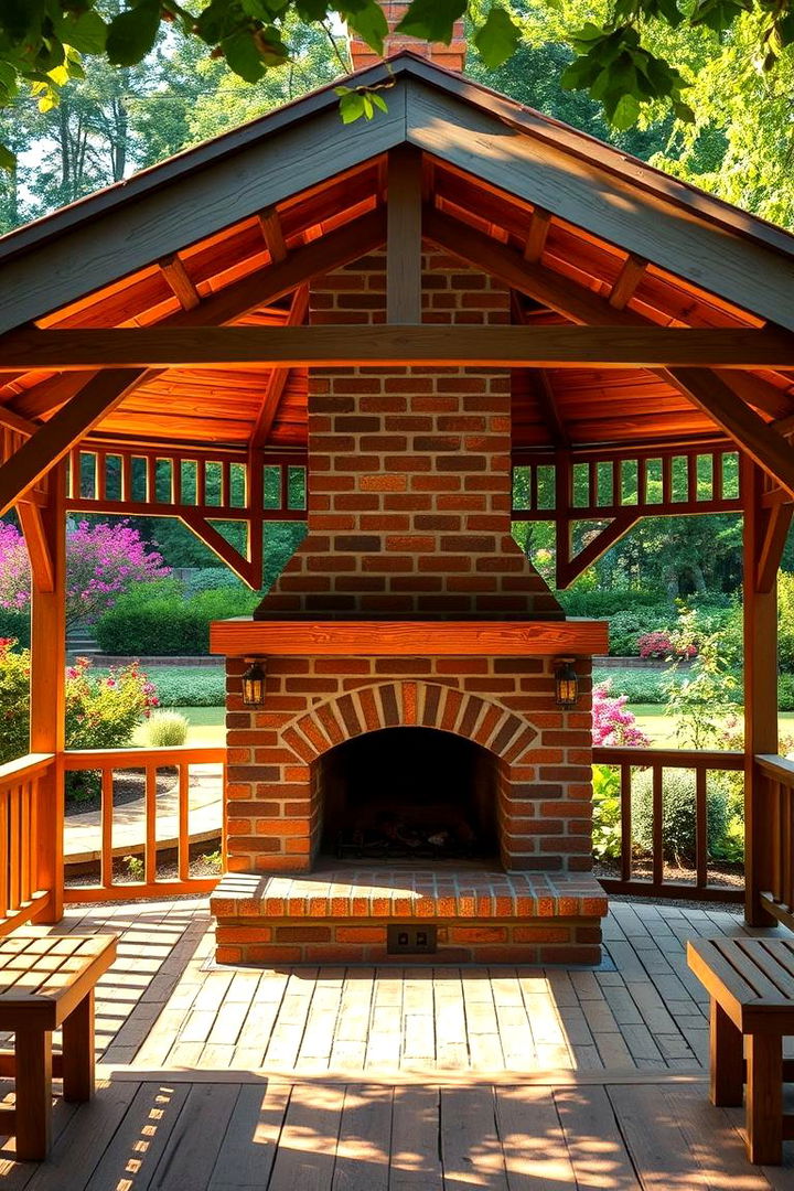 Showcasing Architectural Versatility - 22 Gazebo With Fireplace