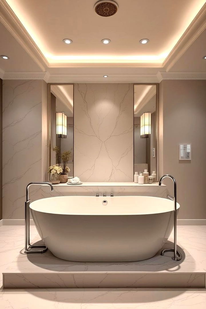 Showcasing Luxurious Soaking Tubs - 22 Masculine Bathroom Ideas