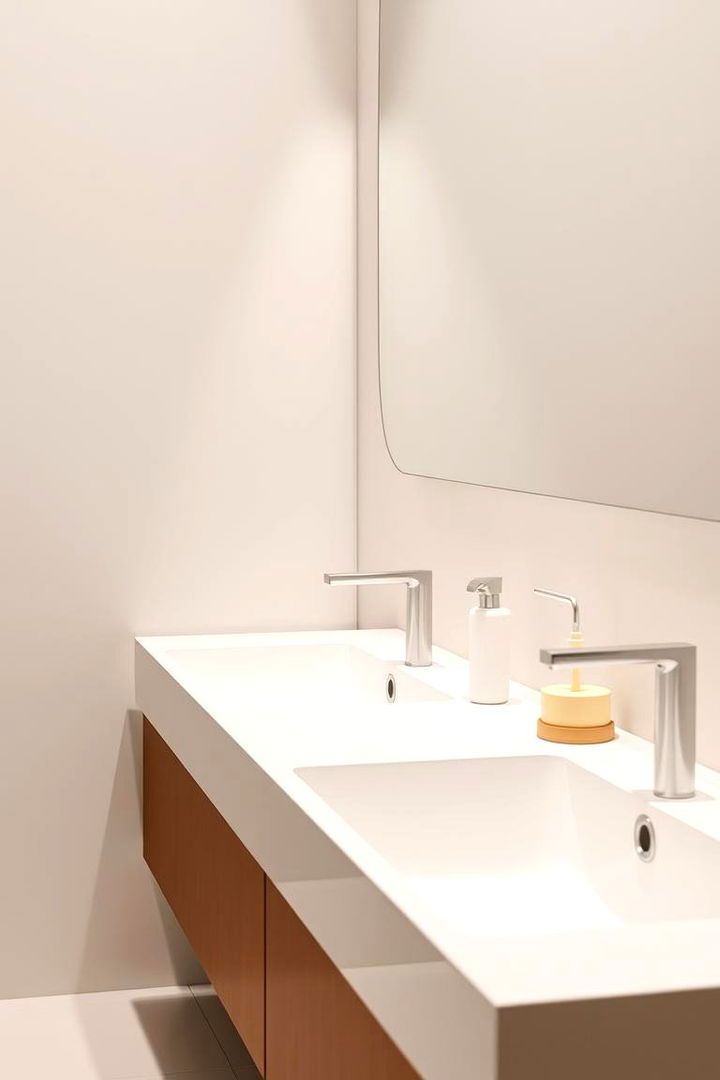 Showcasing Minimalist Fixtures - 22 Masculine Bathroom Ideas