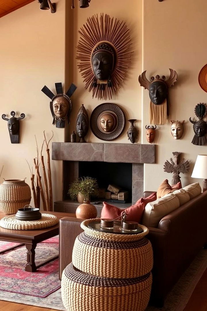 Showcasing Native Cultural Decor - 22 Primitive Living Room Ideas