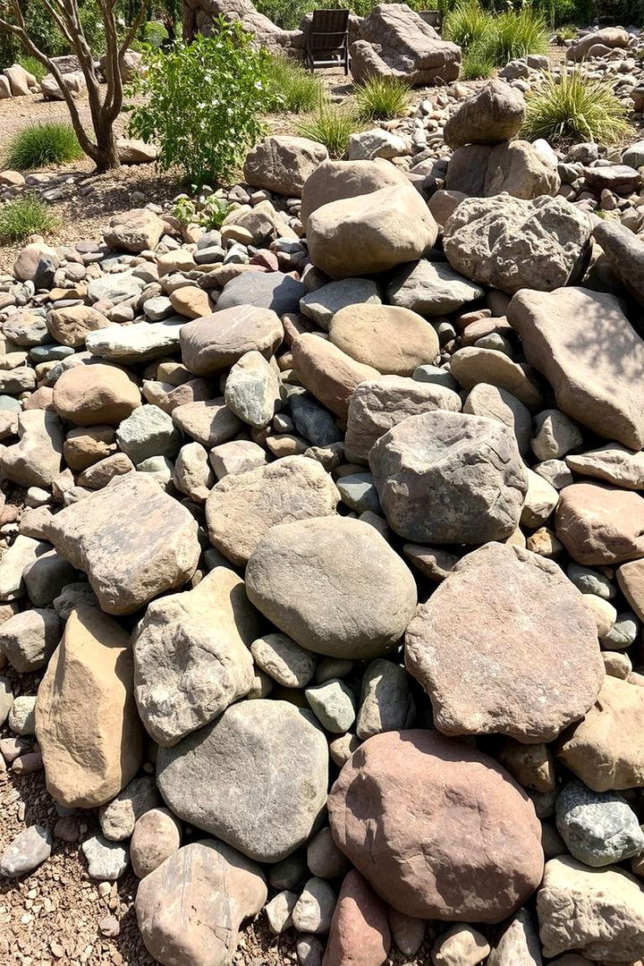 Showcasing Native Rock Display - 22 Rock Landscaping Ideas