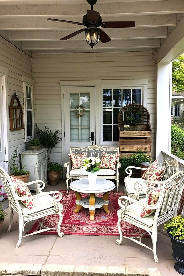 Showcasing Vintage Furniture Finds - 22 Rustic Patio Ideas
