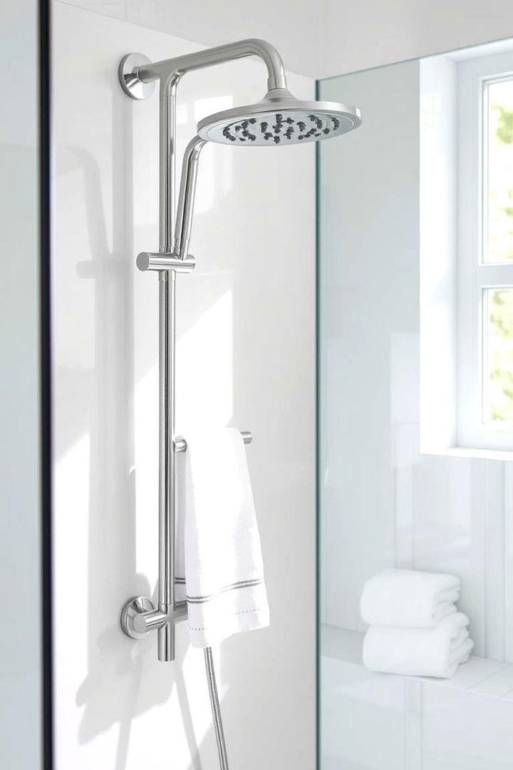 Shower Rod Towel Bar - 22 Towel Display Ideas