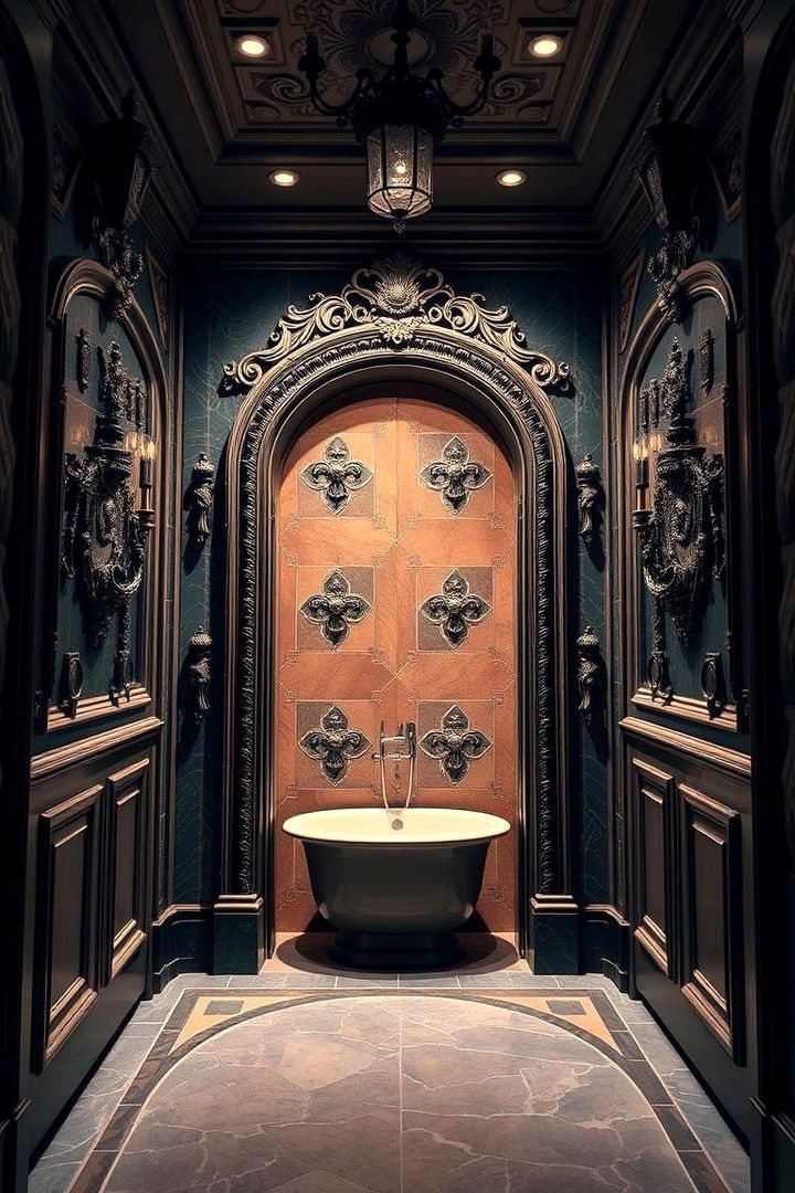 Signature Hogwarts Inspired Entrance - 22 Harry Potter Bathroom Ideas