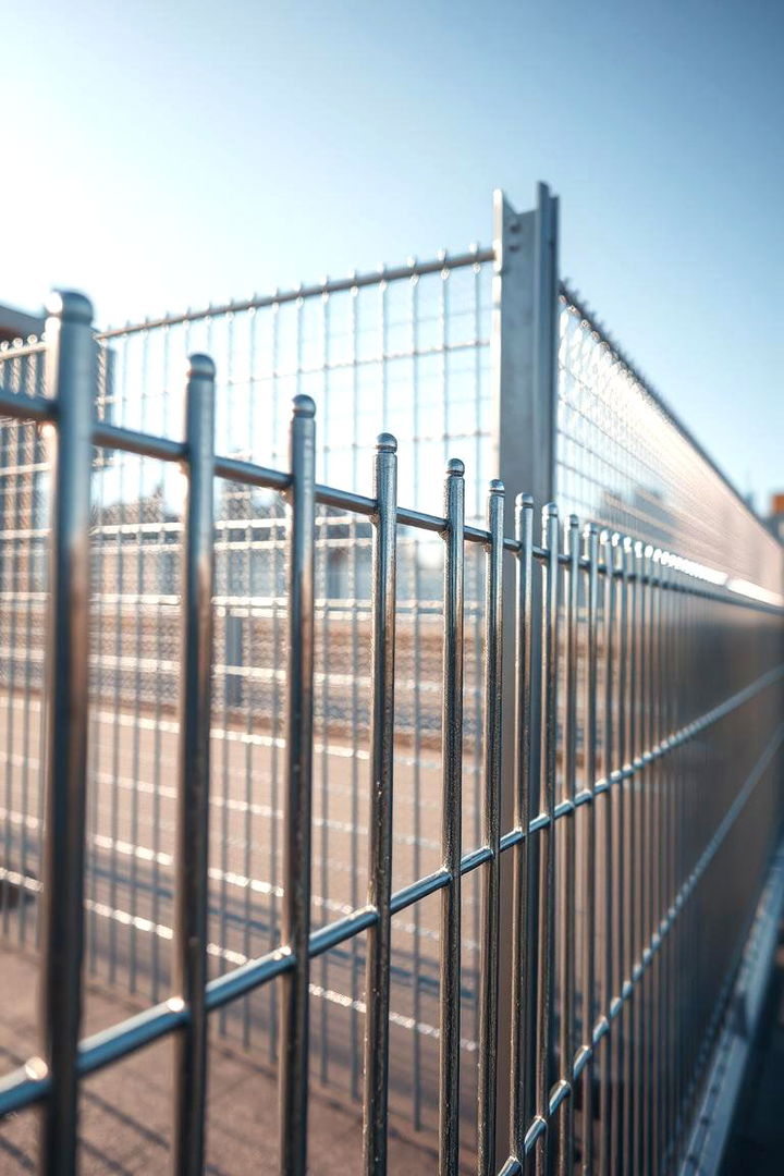 Silvery Metallic for a Modern Touch - 22 Fence Paint Colours