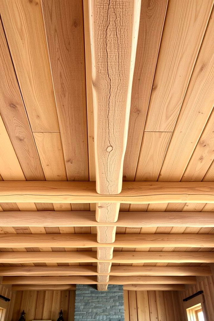 Simple Wood Beams - 22 Cheap Ceiling Ideas