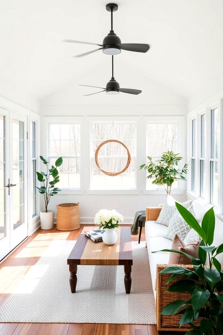 Simple but Stylish - 22 Farmhouse Sunroom Ideas
