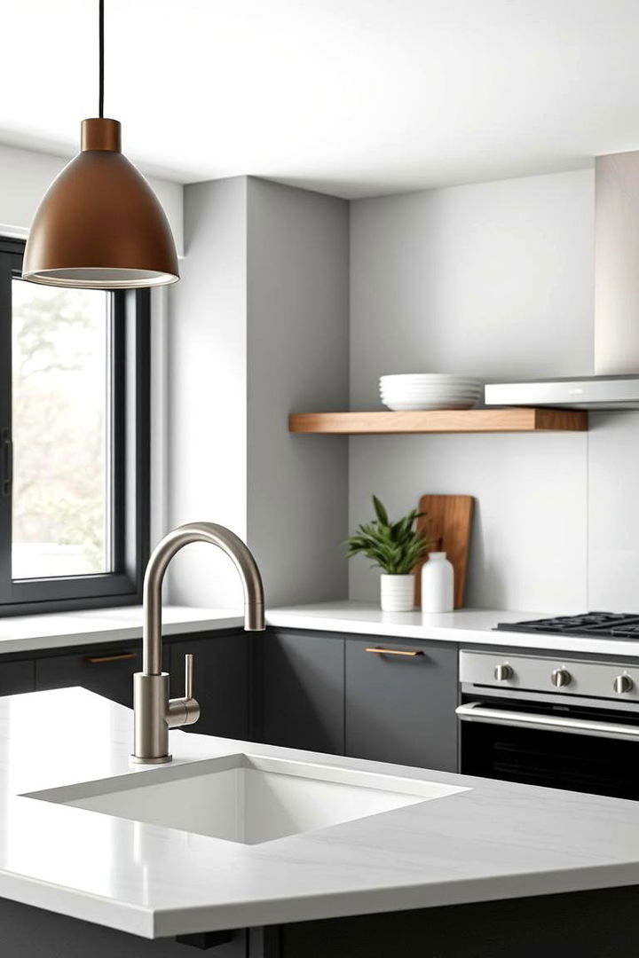 Simplified Fixtures and Fittings - 22 Minimalist Kitchen Ideas