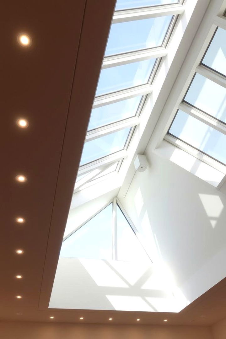 Skylight Integration with LED Options - 22 Vaulted Ceiling Lighting Ideas