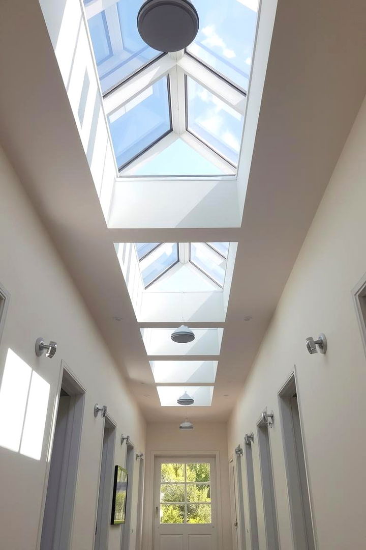 Skylight Suggestion Embracing Natural Illumination - 22 Narrow Hallway Lighting Ideas