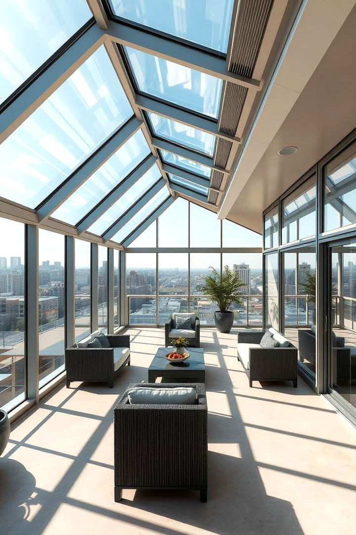 Skylight Terrace - 22 Residential Rooftop Design Ideas