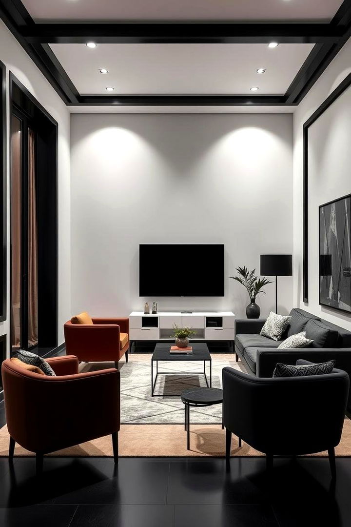 Sleek Black Accents - 22 Barndominium Interior Ideas