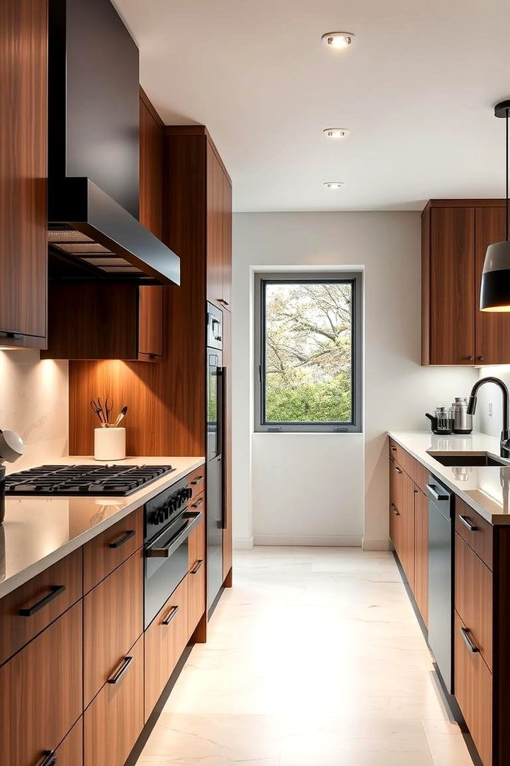Sleek Black Appliances - 22 Black and Brown Kitchen Ideas