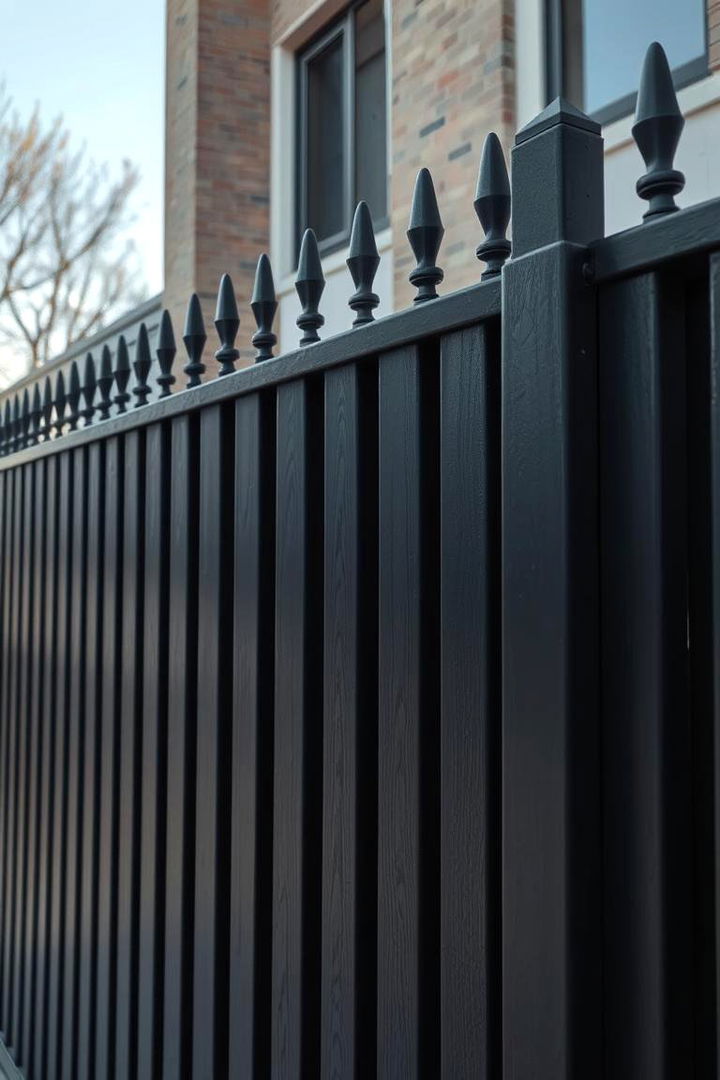 Sleek Charcoal for Urban Chic - 22 Fence Paint Colours