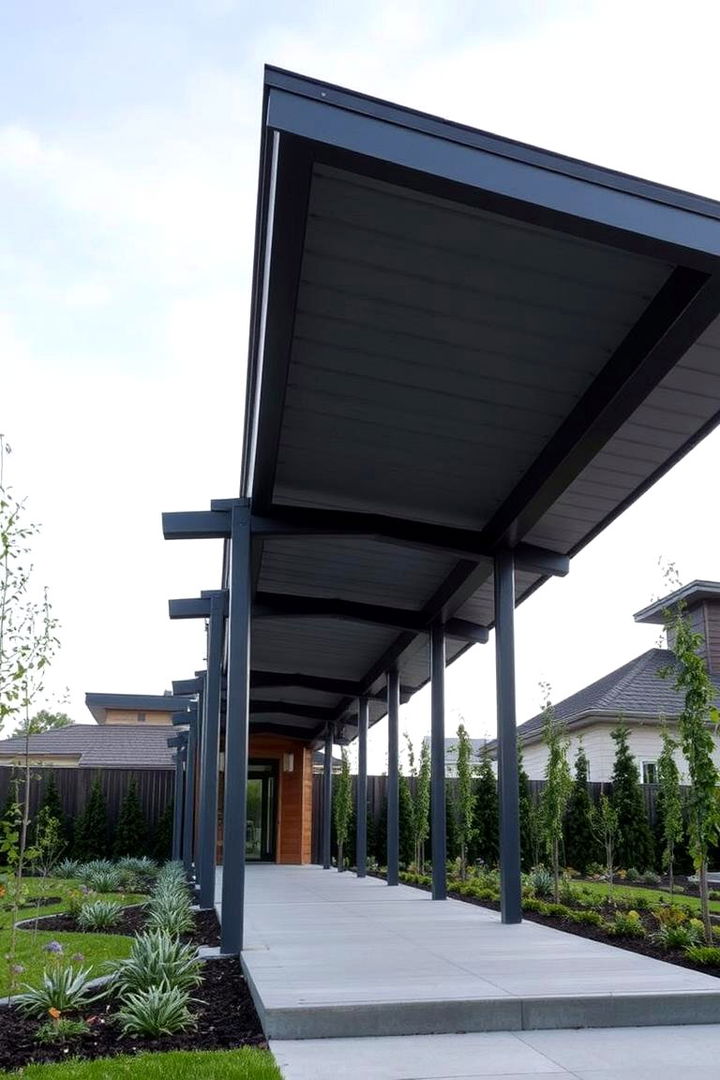 Sleek Composite Material Walkways - 22 Covered Walkway Ideas
