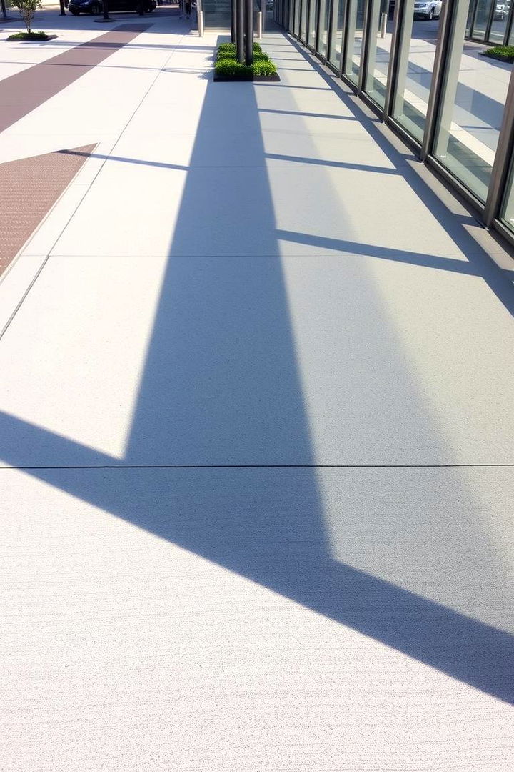 Sleek Concrete Sloped Walkway - 22 Sloped Walkway Ideas