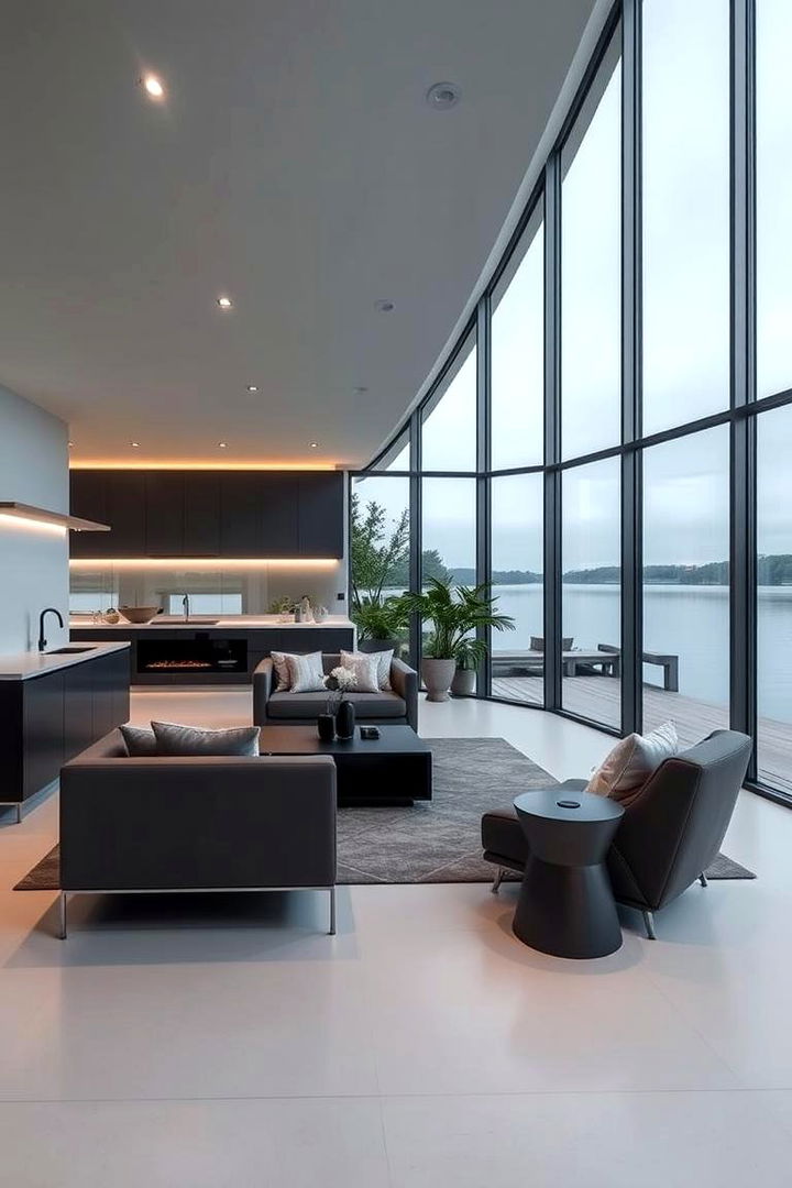 Sleek Contemporary Fixtures - 22 Lake House Decorating Ideas